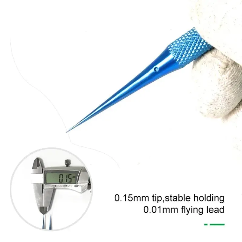 0.15mm Precision Fingerprint Tweezers for Maintenance