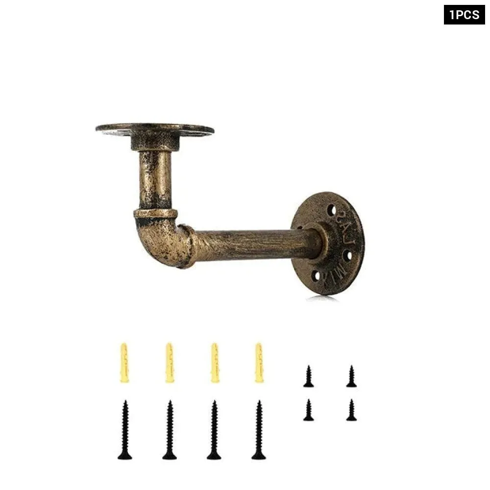 1/2/4pcs 15x8cm Pipe Shelf Bracket Iron Industrial Pipe Shelf Bracket Mounting Bracket Holder Storage Holders Racks Home