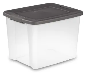 13516, Sterilite 50qt Shelf Tote/Storage Container W/Lid