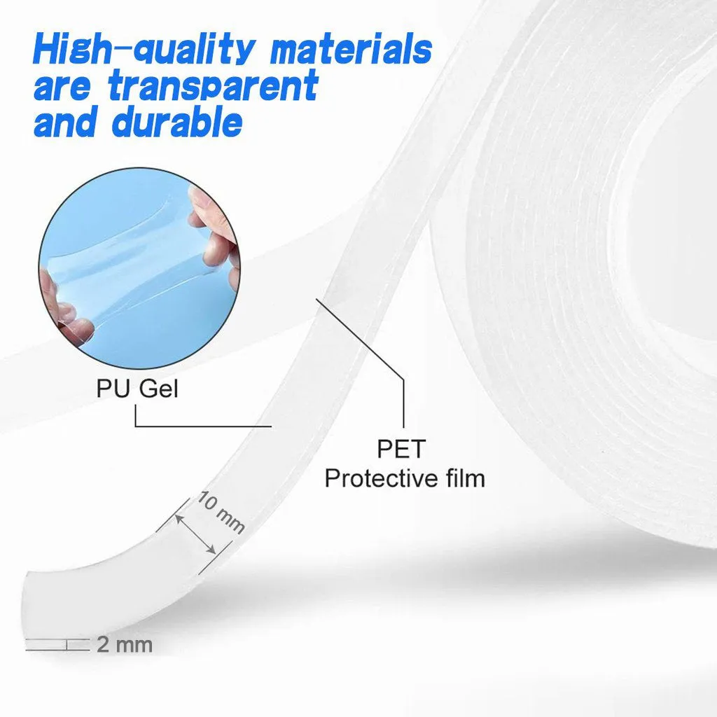 1679 3 Meter Double Sided Adhesive Silicon Grip Gel Tape