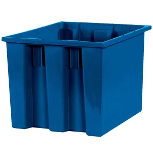 17 x 14 1/2 x 12 7/8" Blue Stack & Nest Containers
