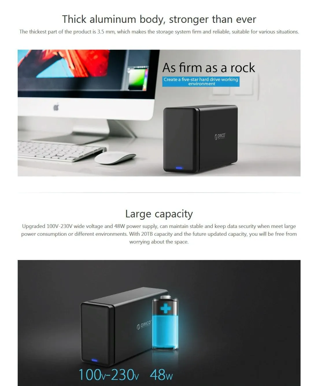 2 Bay Usb 3.0 Sata Hdd Dock for 3.5 Drives
