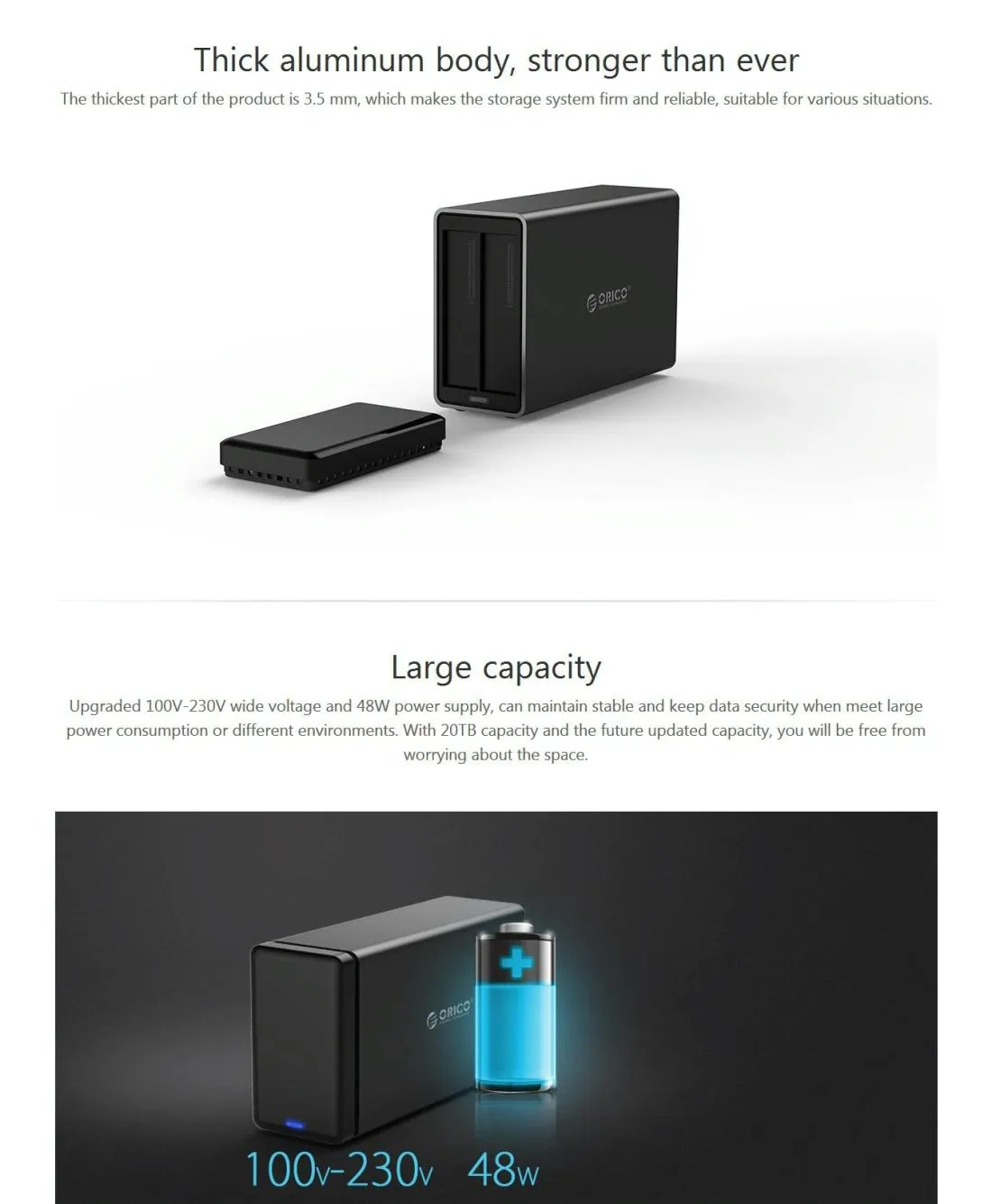 2 Bay Usb c 3.1 to Sata External Hdd Dock for 3.5 Drives Uasp Support