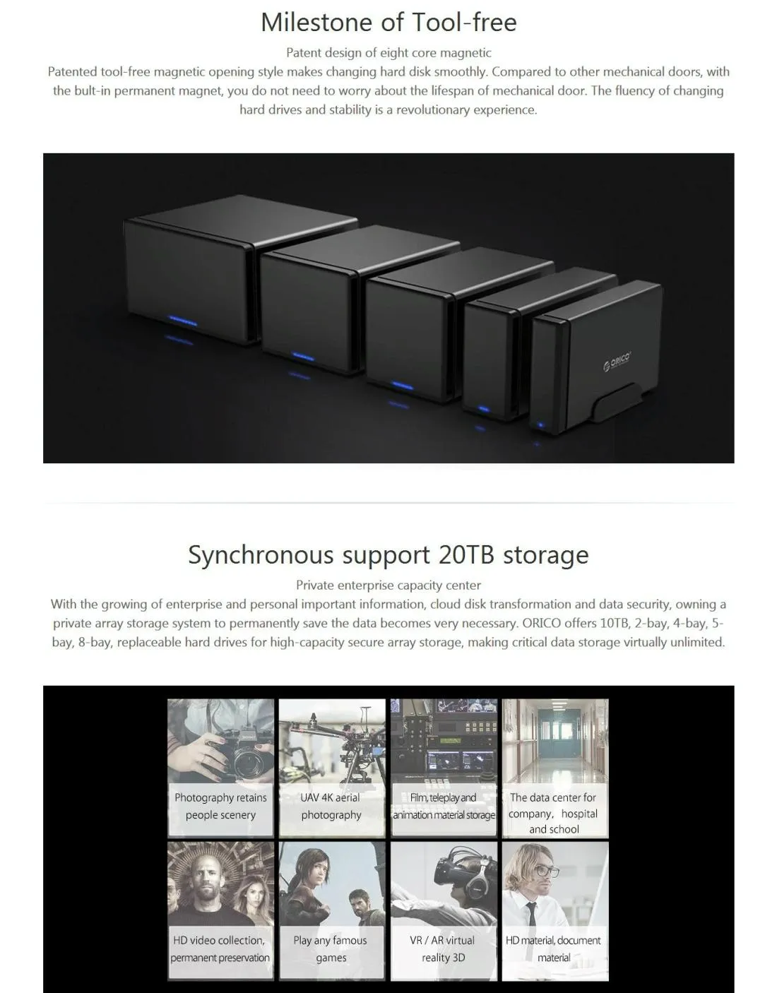 2 Bay Usb c 3.1 to Sata External Hdd Dock for 3.5 Drives Uasp Support
