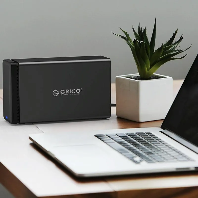 2 Bay Usb c 3.1 to Sata External Hdd Dock for 3.5 Drives Uasp Support