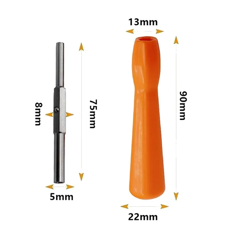 2-in-1 Disassembly Tool for Gba / Ngc / N64 / Sfc / Wii Consoles - 3.8mm / 4.5mm Screwdriver Socket