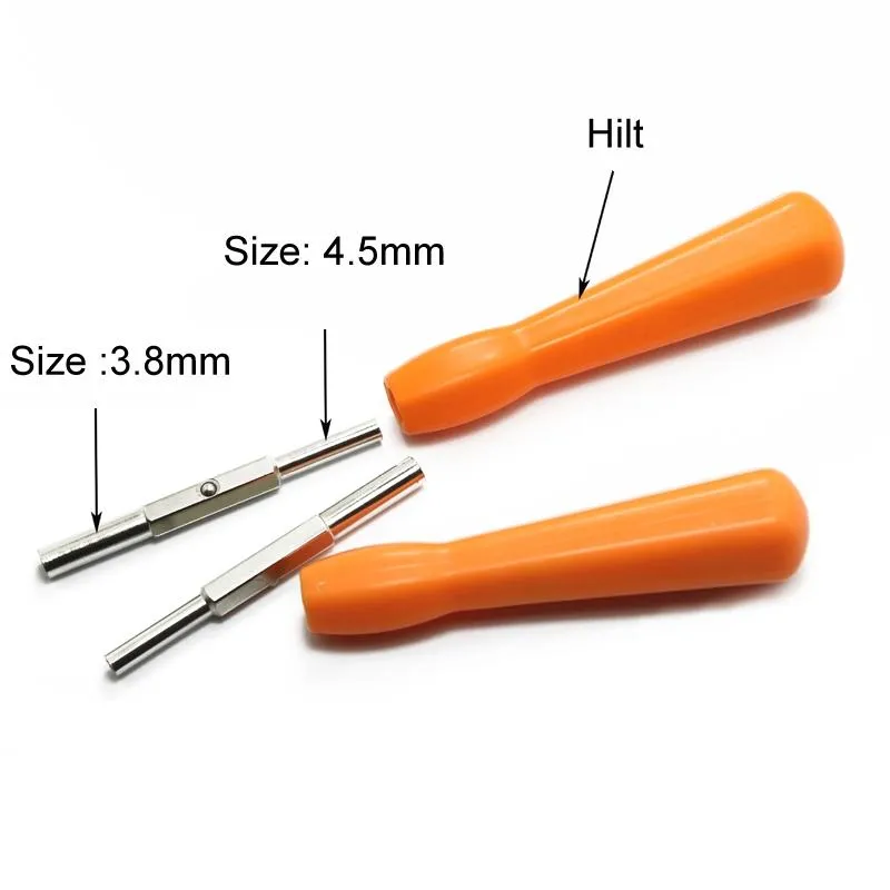 2-in-1 Disassembly Tool for Gba / Ngc / N64 / Sfc / Wii Consoles - 3.8mm / 4.5mm Screwdriver Socket