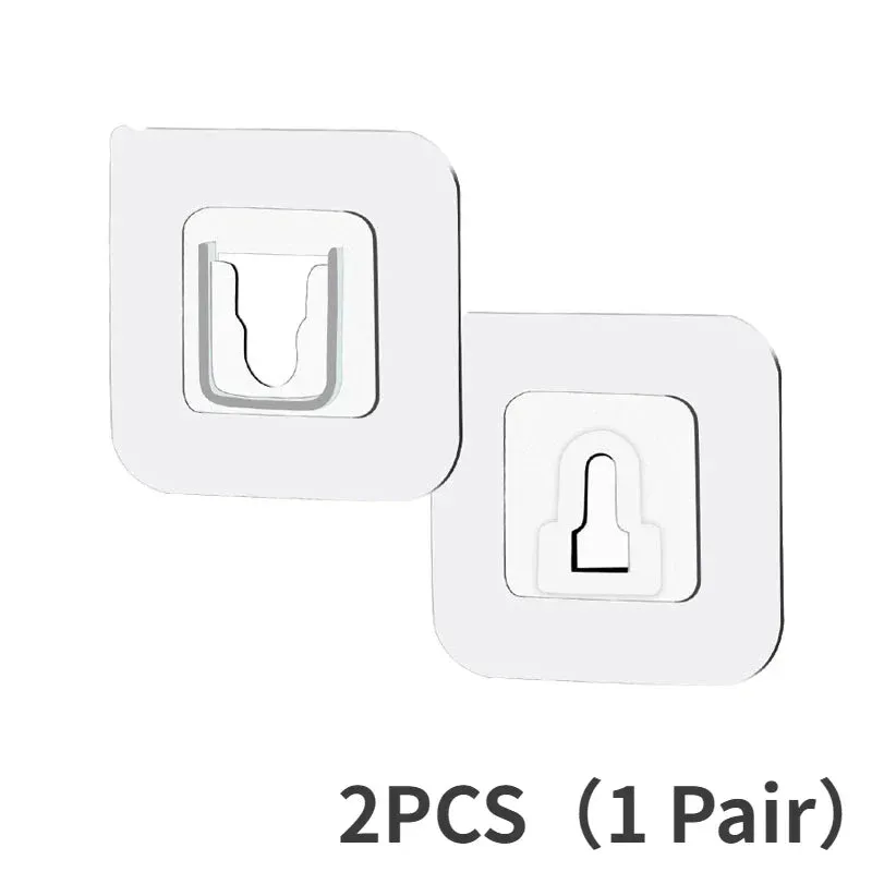 20/10/4 PCS Double-Sided Adhesive Wall Strong Hooks Hanger Suction Cup Sucker Wall Storage Holder For Kitchen Bathroom bedroom