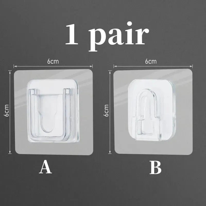 20/10/4 PCS Double-Sided Adhesive Wall Strong Hooks Hanger Suction Cup Sucker Wall Storage Holder For Kitchen Bathroom bedroom