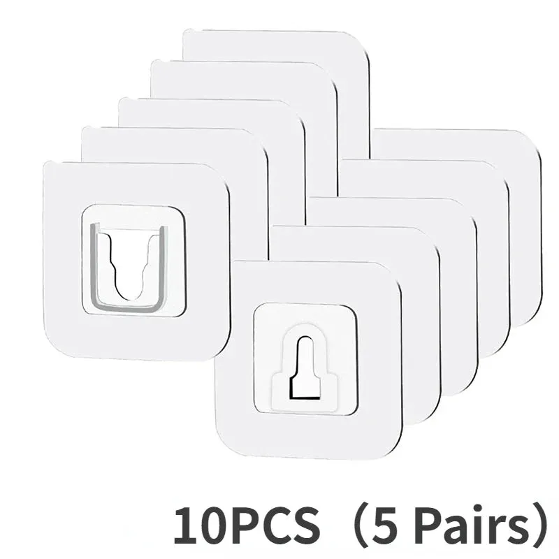 20/10/4 PCS Double-Sided Adhesive Wall Strong Hooks Hanger Suction Cup Sucker Wall Storage Holder For Kitchen Bathroom bedroom