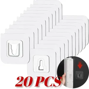 20/10/4 PCS Double-Sided Adhesive Wall Strong Hooks Hanger Suction Cup Sucker Wall Storage Holder For Kitchen Bathroom bedroom