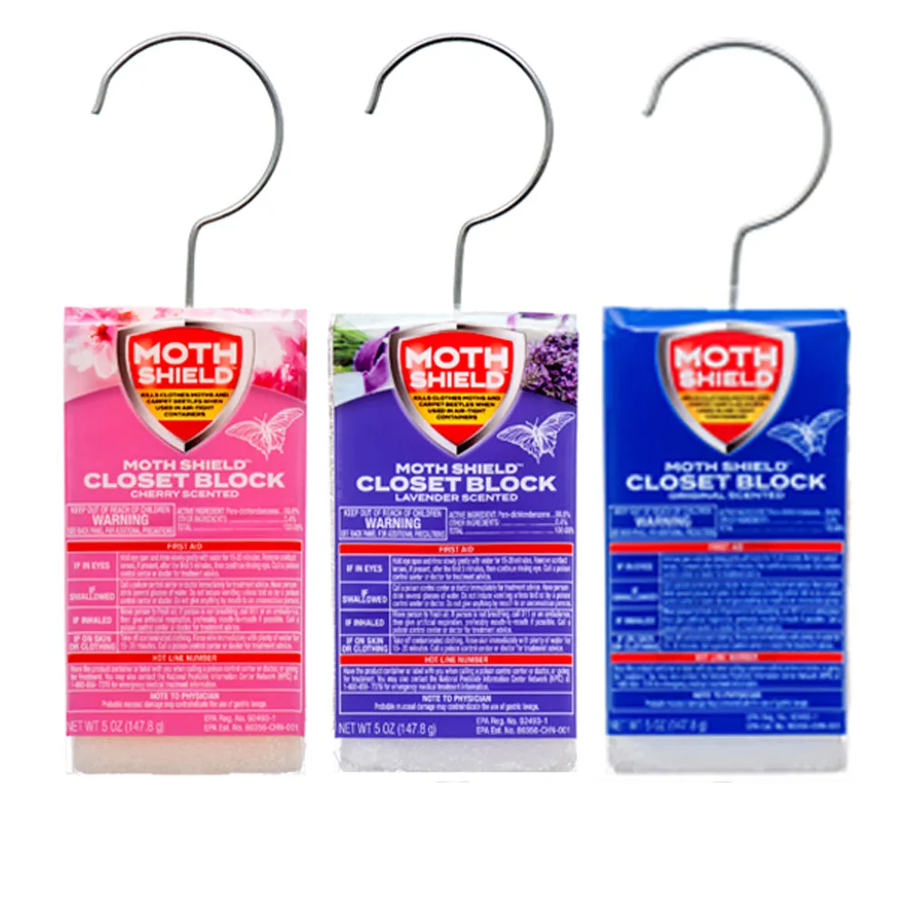 4PC Closet Deodorizer Moth Shield Air Freshener Scent Fragrance Odor Neutralizer