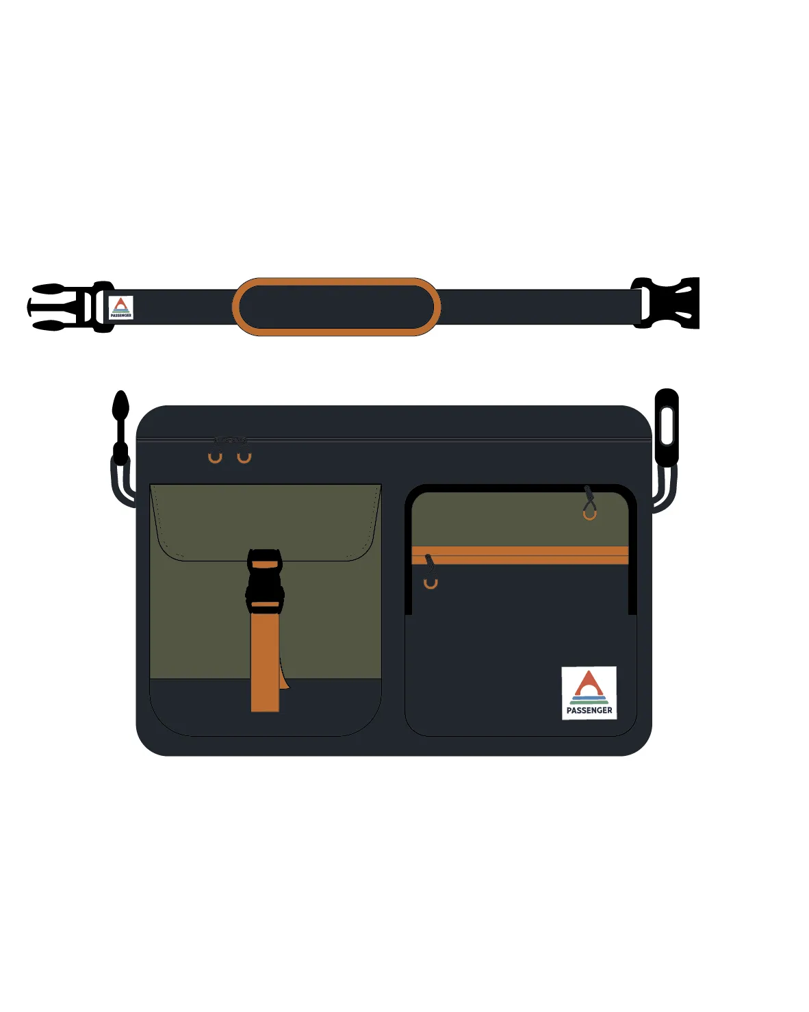 Boondocker Recycled Camera Bag - True Black/ Khaki
