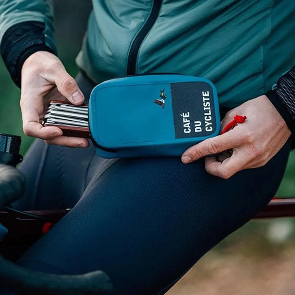 CAFE DU CYCLISTE Wallet Ride Pack Pouch - Blue