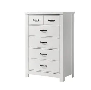 Cassini - 5 Drawer Chest - White by Couch.com