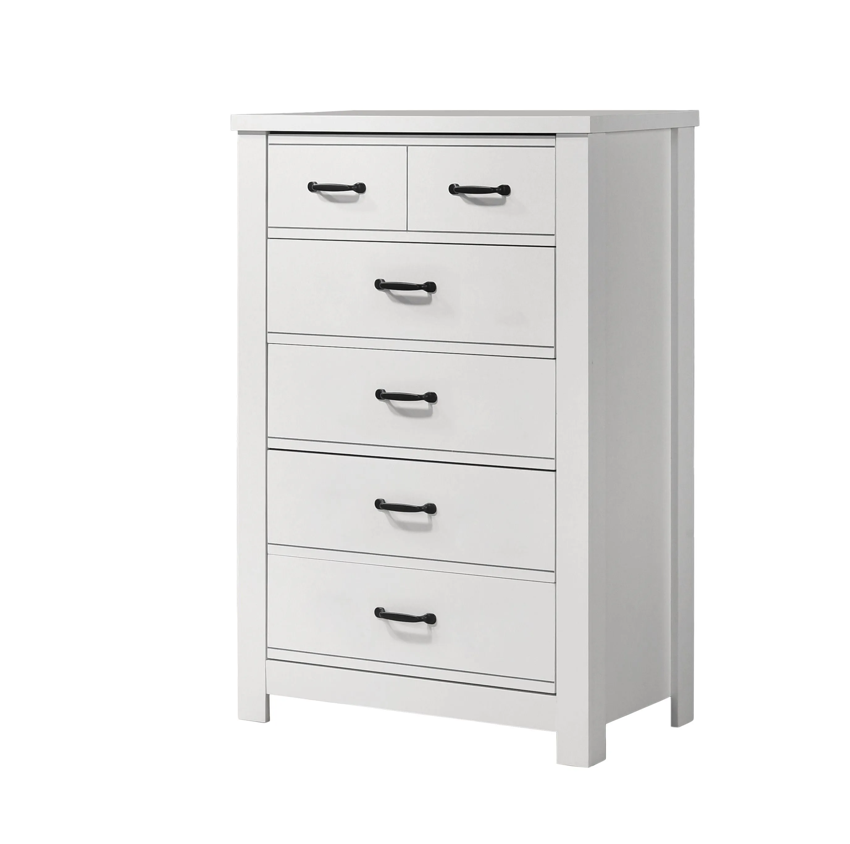 Cassini - 5 Drawer Chest - White by Couch.com