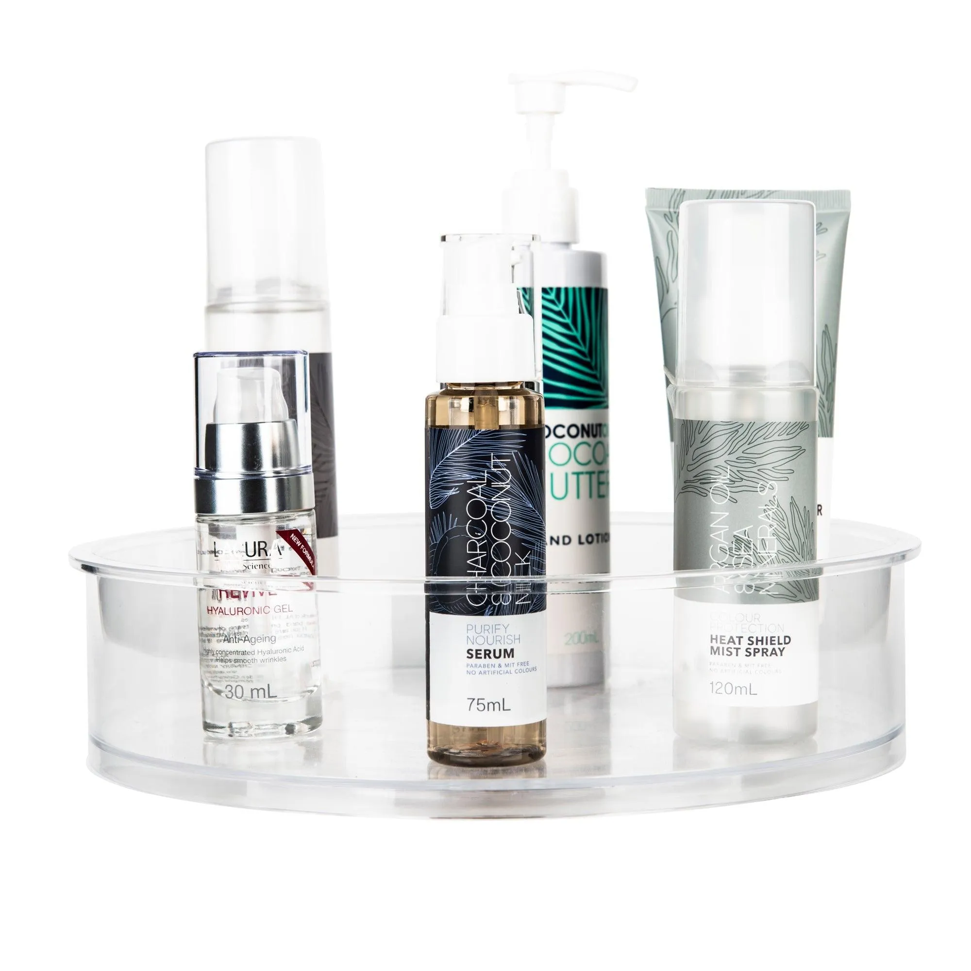 Clear Turntable Lazy Susan Tray (6.6cm high)