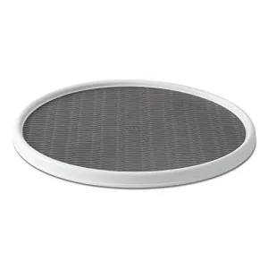 Copco 255-0186 Non-Skid Pantry Cabinet Lazy Susan Turntable, 18-Inch, White/Gray - 2555-0186