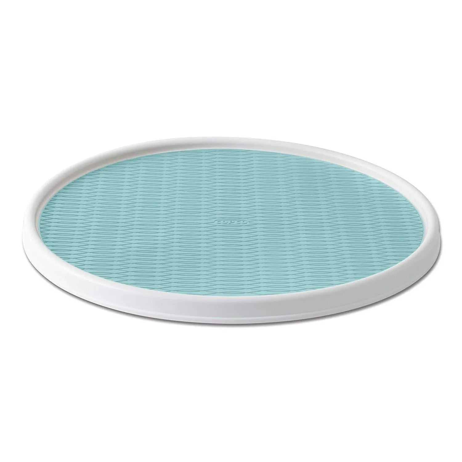 Copco 255-0186 Non-Skid Pantry Cabinet Lazy Susan Turntable, 18-Inch, White/Gray
