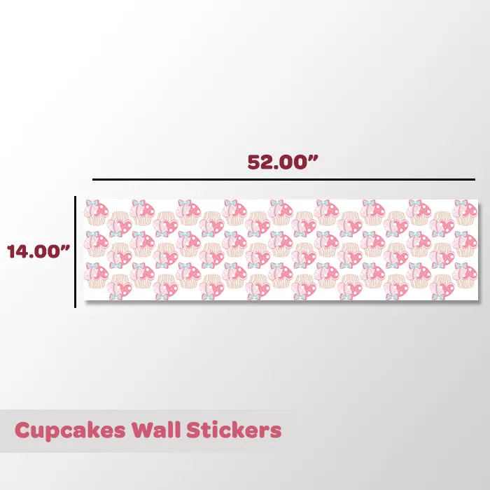 Cupcakes Mini Wall Art Stickers