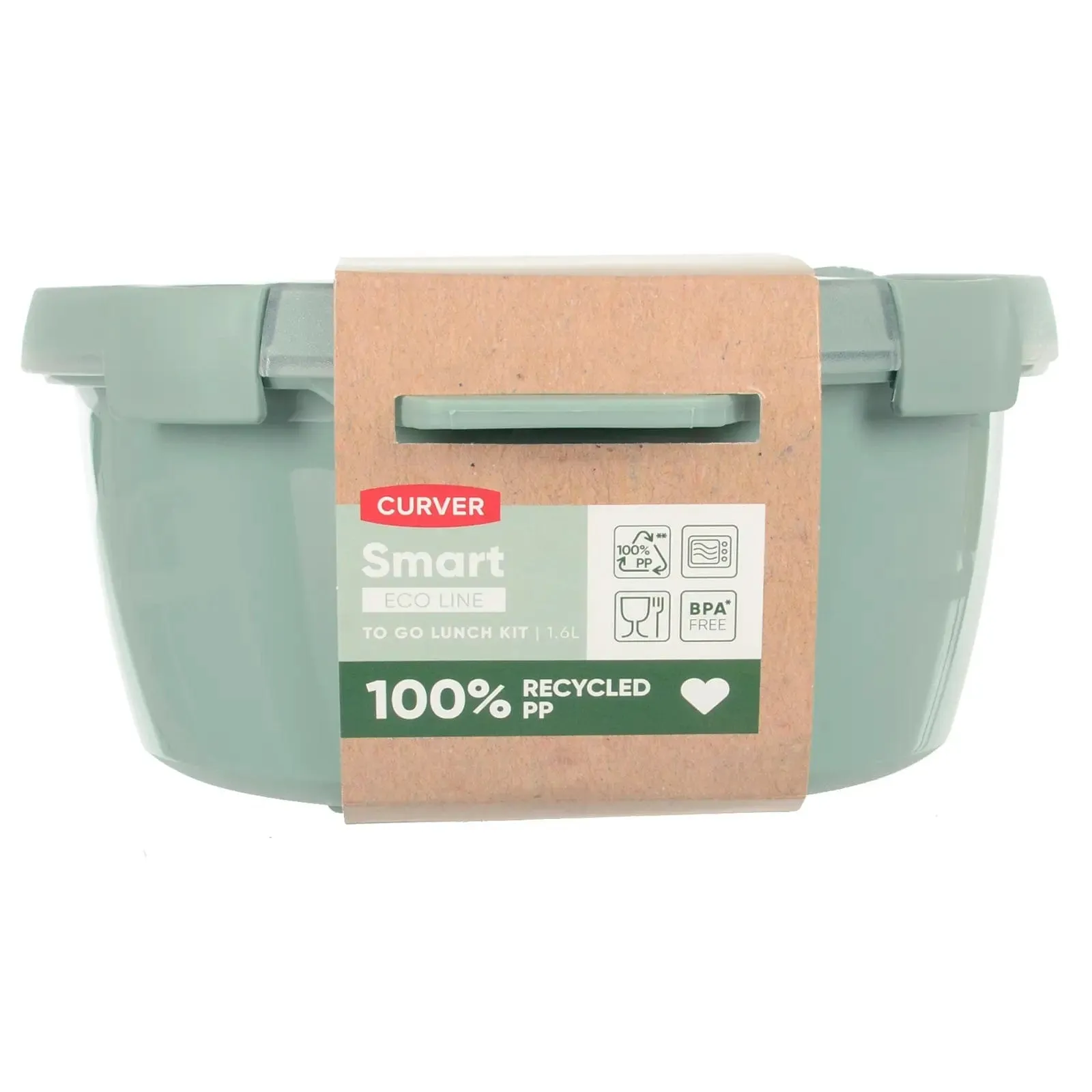 Curver Lunch to Go Kit With Accessories Round Food Storage 1.6L