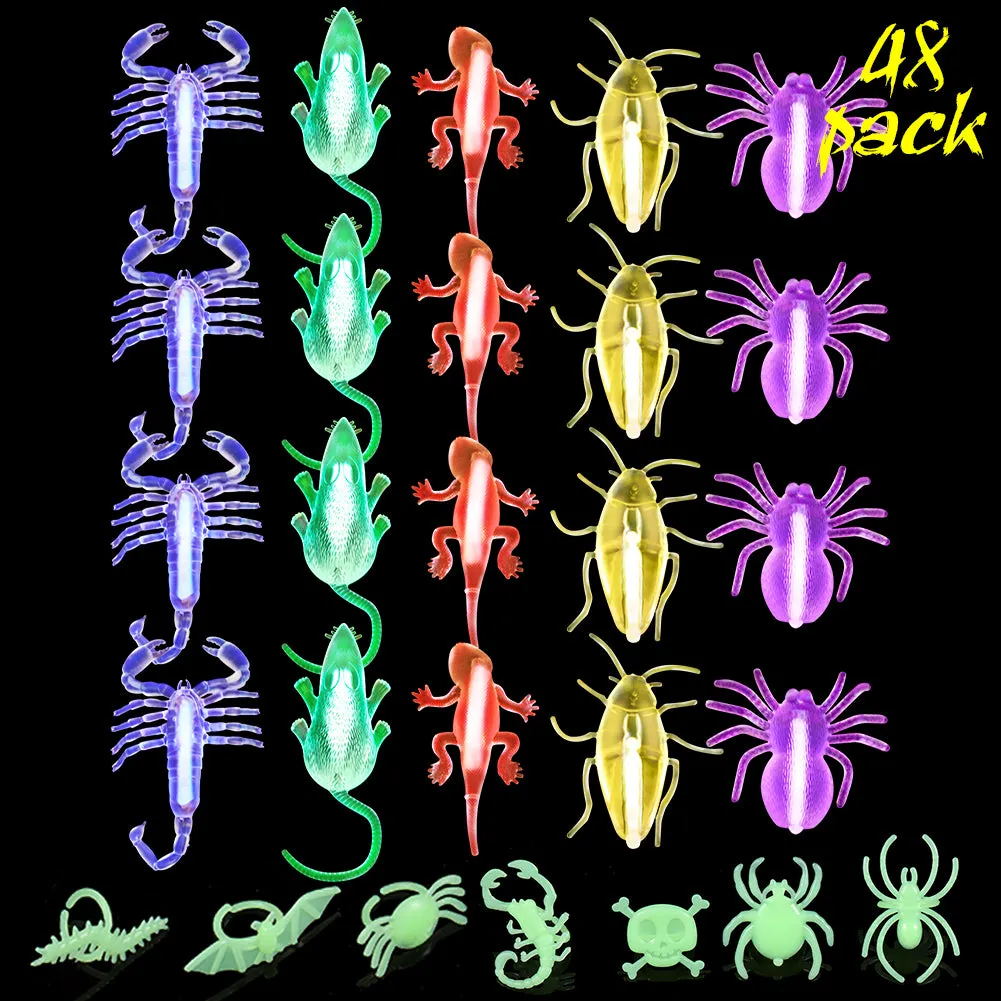CYNDIE Halloween Party Favors Set Party Supplies Decorations Bug Toys Set