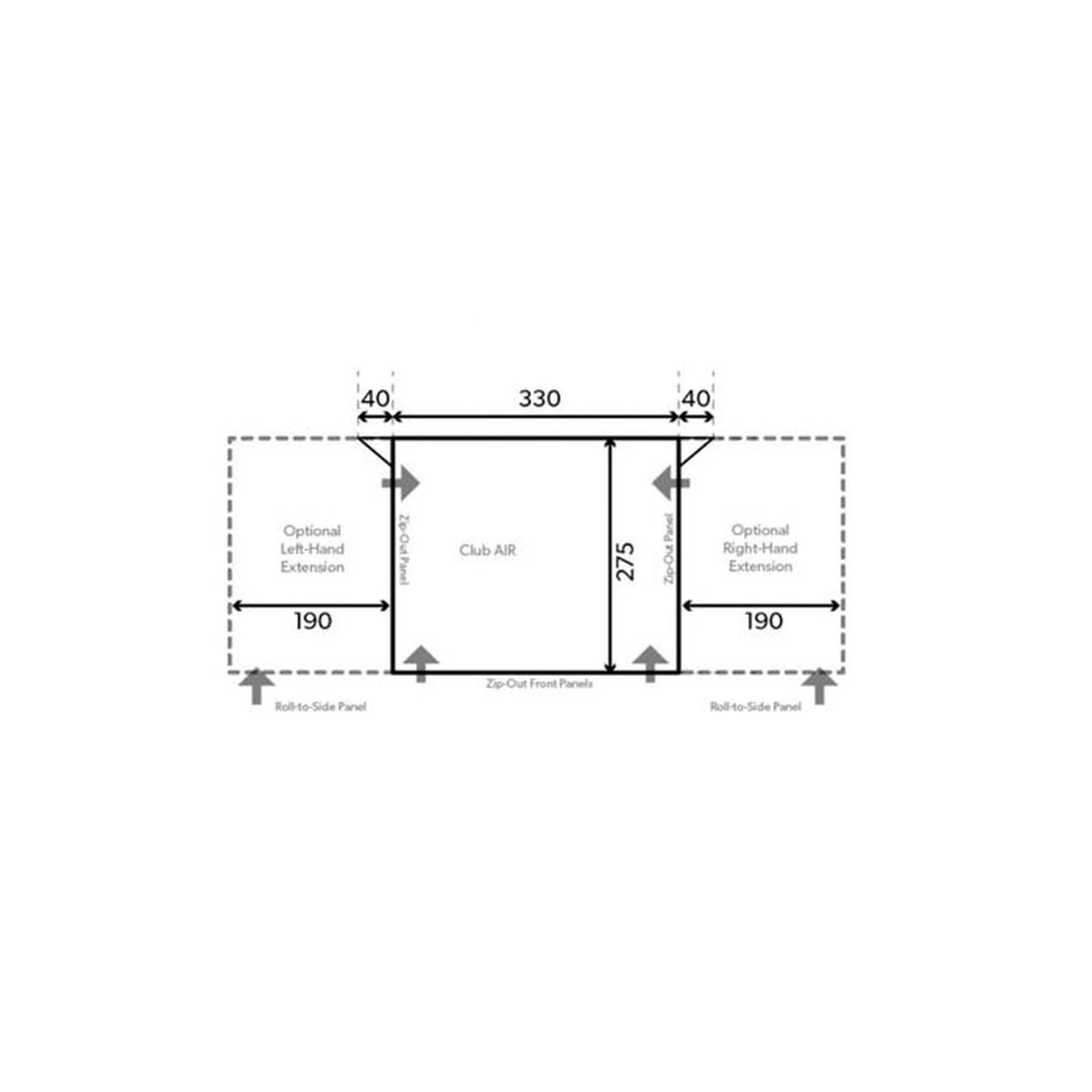 Dometic Club Air All Season 330 S Awning 2024 Model
