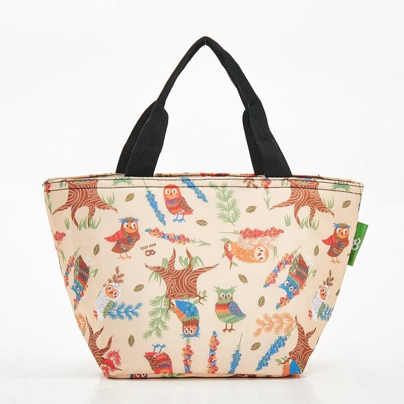 Expandable Cool Bag/Lunch Bag/Insulated Bag - New Owls by Eco Chic
