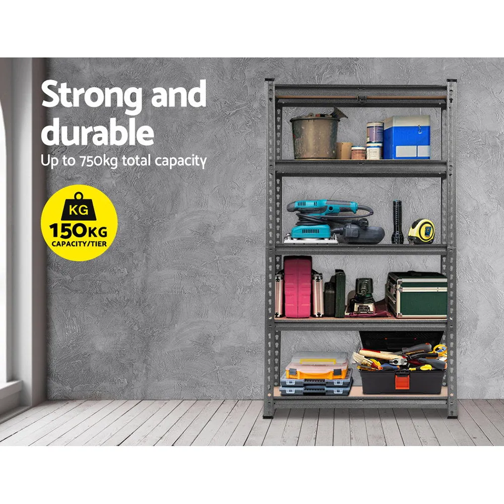 Heavy-Duty Adjustable 1.5M Garage Shelving Unit with 5 Tiers - Giantz