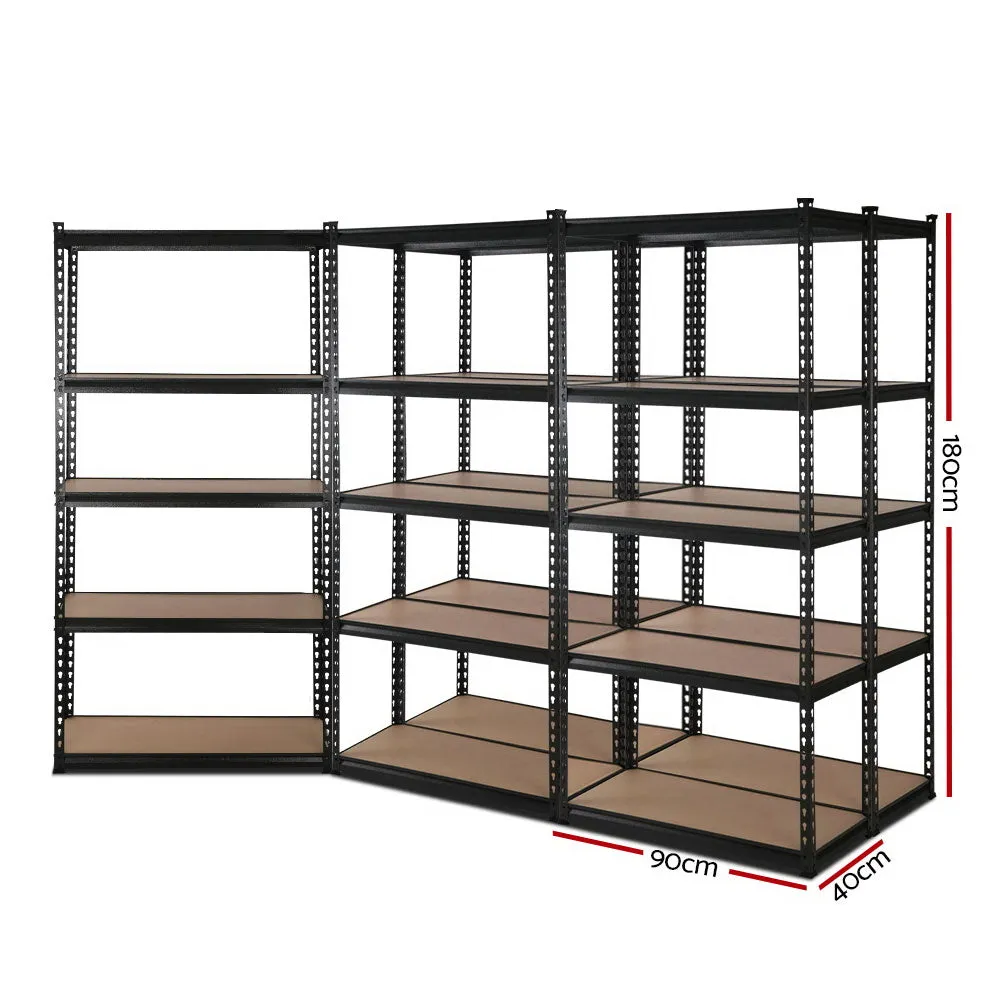 Heavy-Duty Adjustable Steel Shelving Rack 5-Pack – Giantz