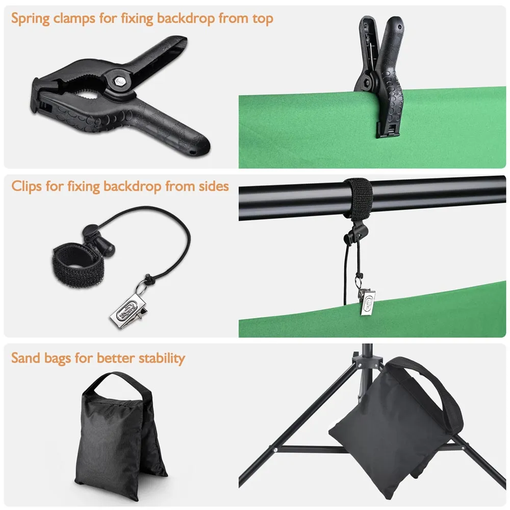 Heavy Duty Backdrop Stand 10'Wx9.5'H Photo Studio Video