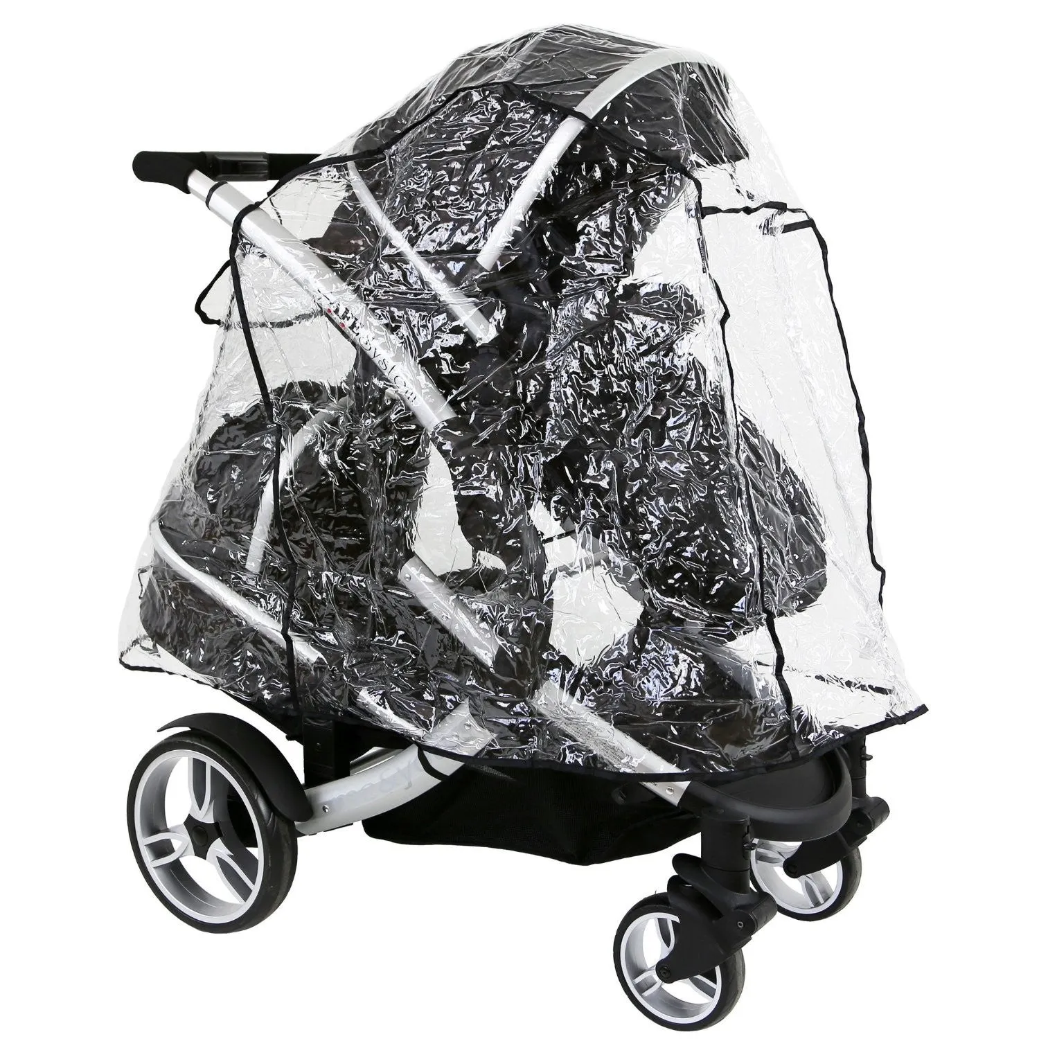 iSafe Tandem Raincover to Fit - Joolz Geo Studio Twin Tandem Stroller Mode