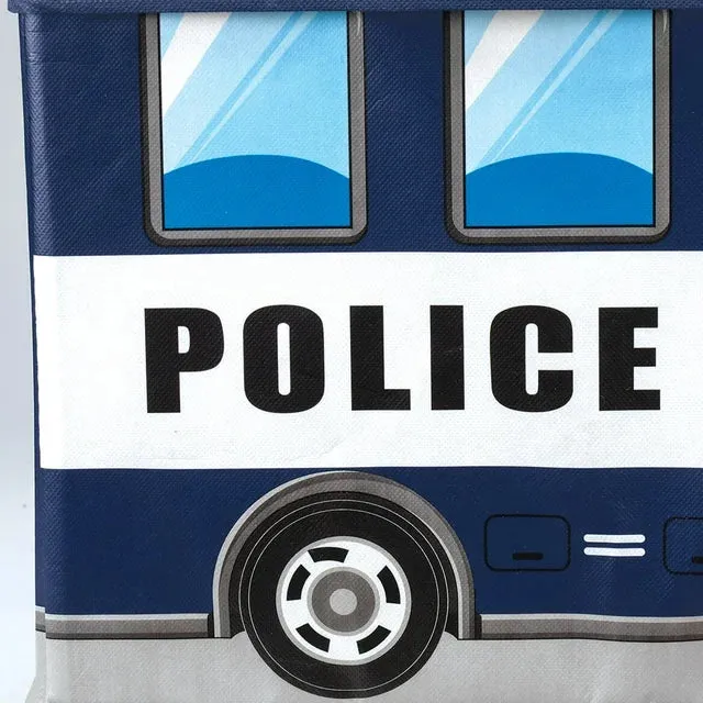 Kids Foldable Storage Box - Police Design