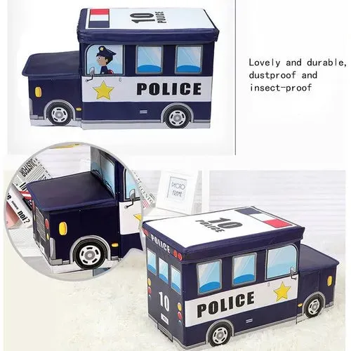 Kids Foldable Storage Box - Police Design