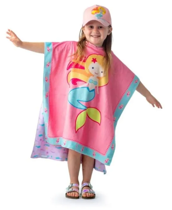 Kids UPF50  Reversible Cover-Up - Mermaid/Naarwhale