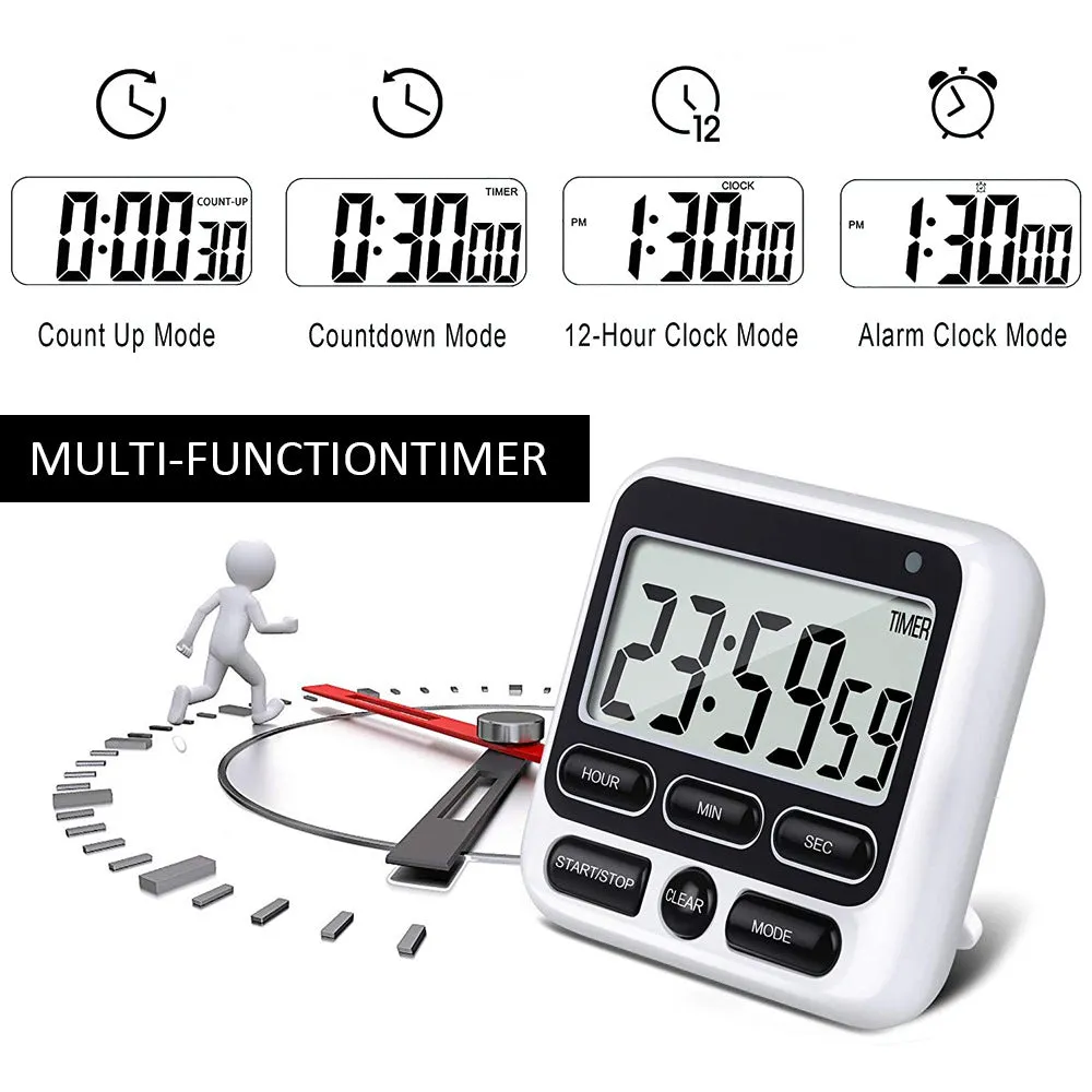 Kitchen Timer Student Learning Exam Upside Down Reminder Alarm Clock Timer