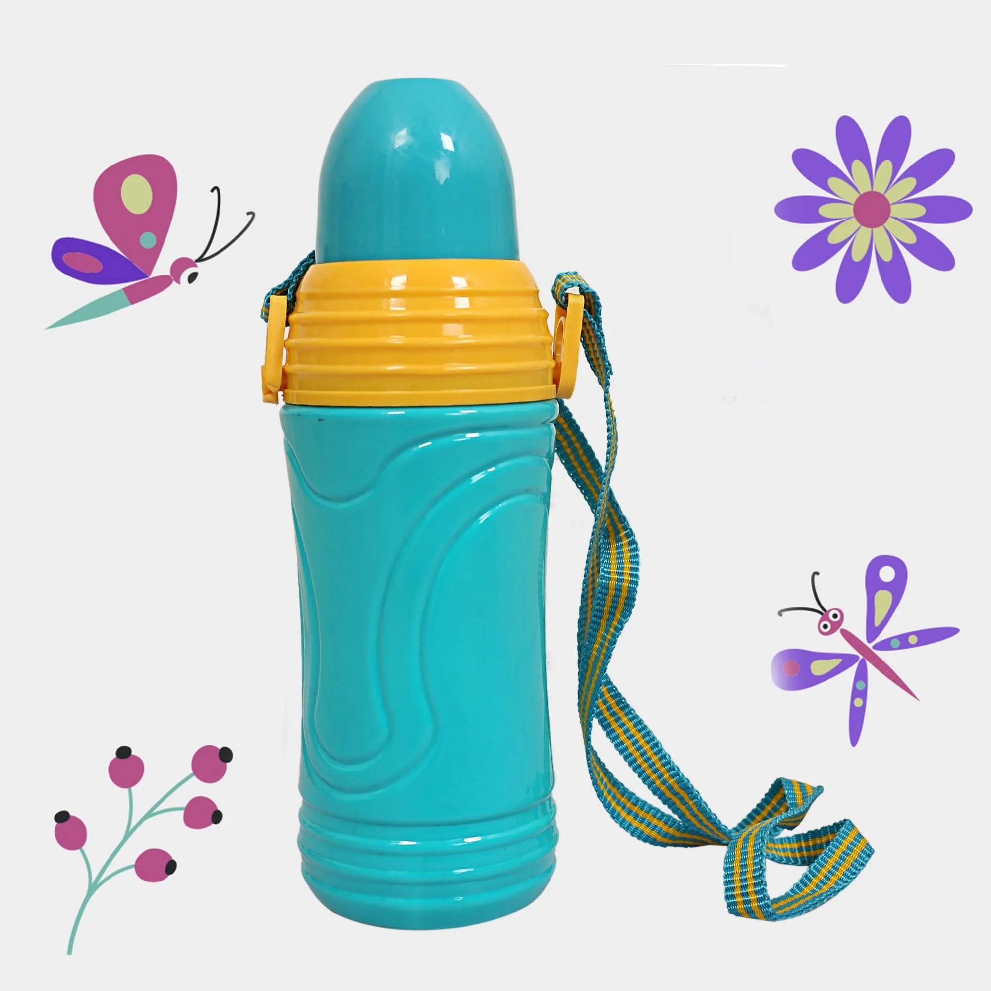 Kuber Industries Plastic Water Bottle Set, 2-Pieces, Green (CTKTC3640),Standard