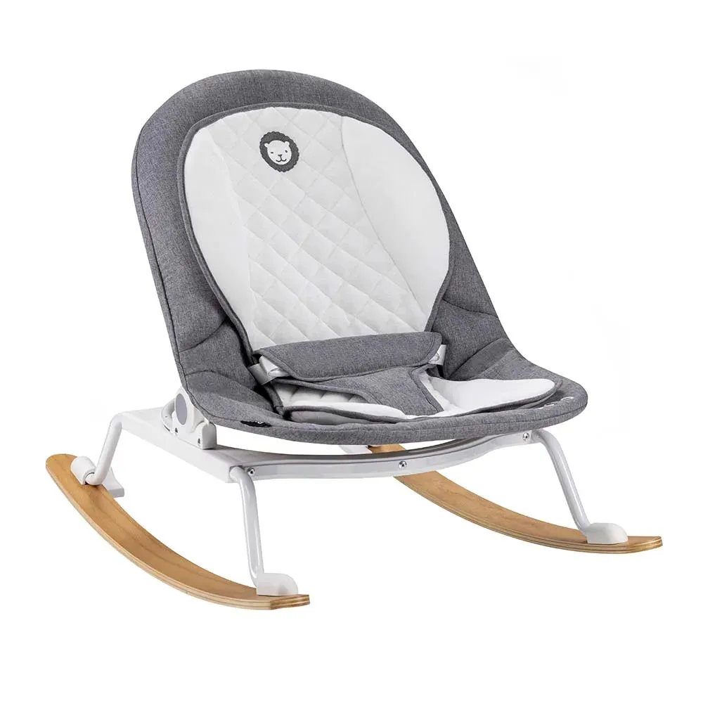 Lionelo Rosa Baby Rocker (Stone Grey and White)
