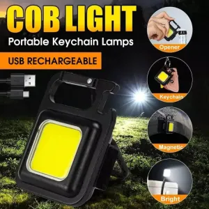 Mini COB Rechargeable Keychain Light