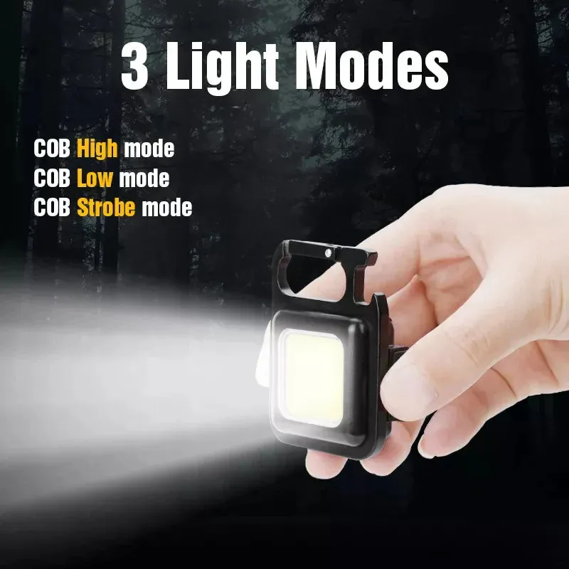Mini COB Rechargeable Keychain Light