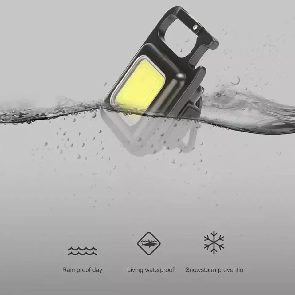 Mini COB Rechargeable Keychain Light