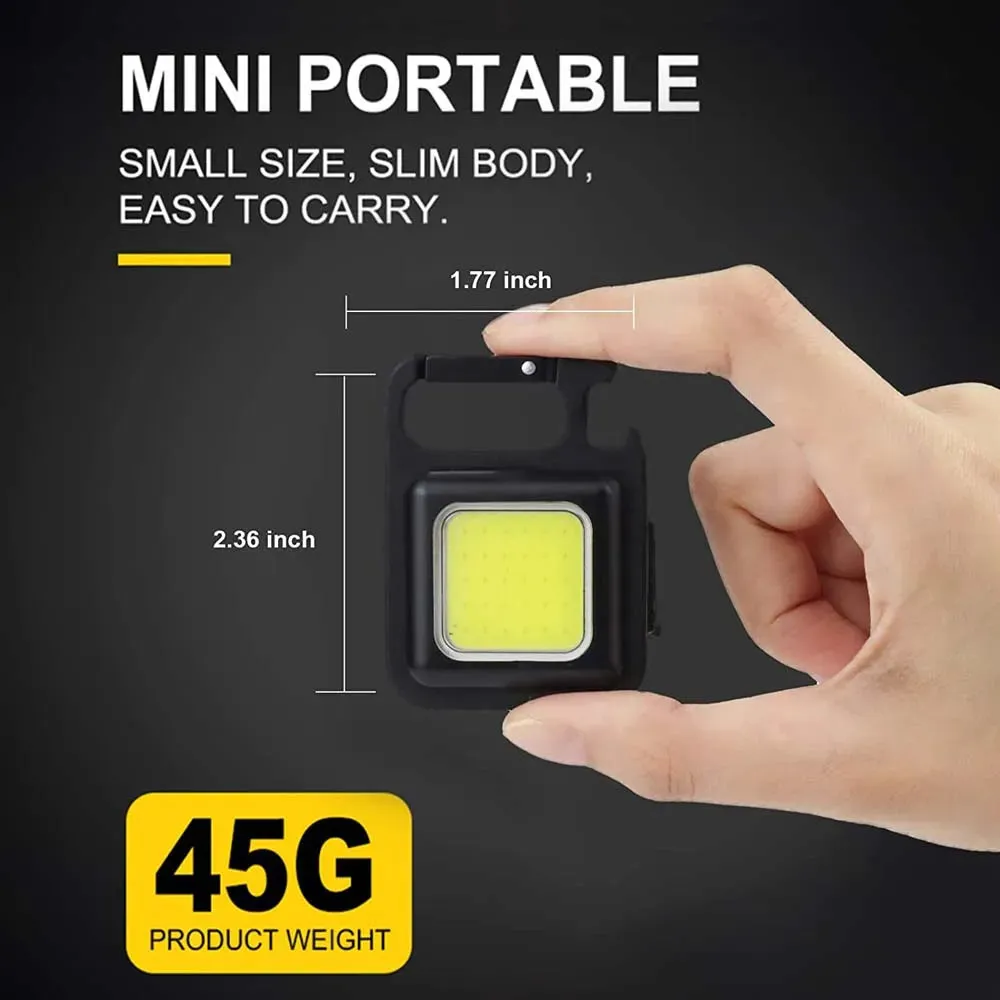 Mini COB Rechargeable Keychain Light
