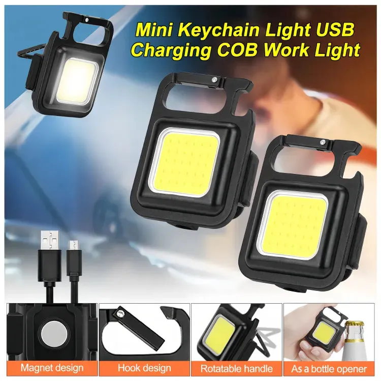 Mini COB Rechargeable Keychain Light