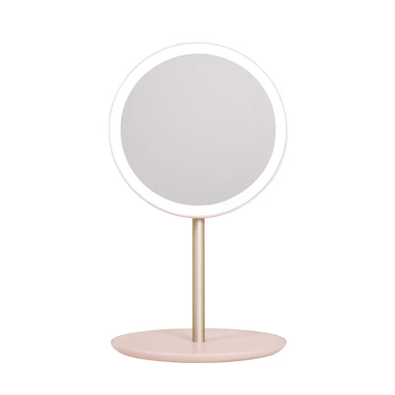 Muid Make-Up Mirror Net Red Portable Foldable Led Table Top Dressing Mirror With Light