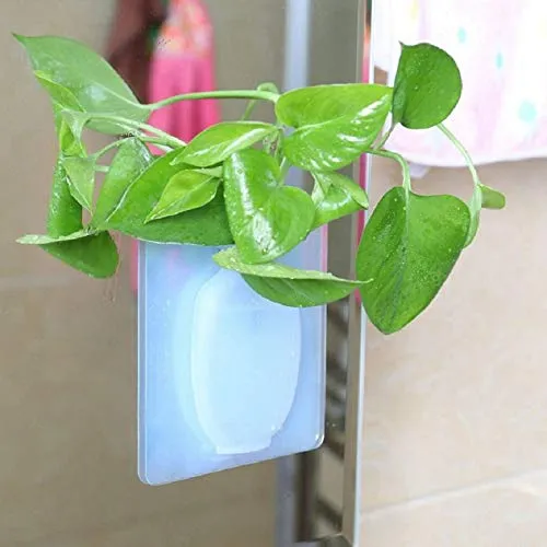 Nika Silicone Sticky Floret Wall Vase (Medium, Multicolour)
