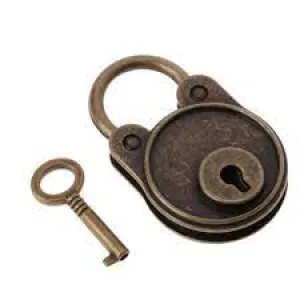 Old Plastic Lock With Individual Key 500
