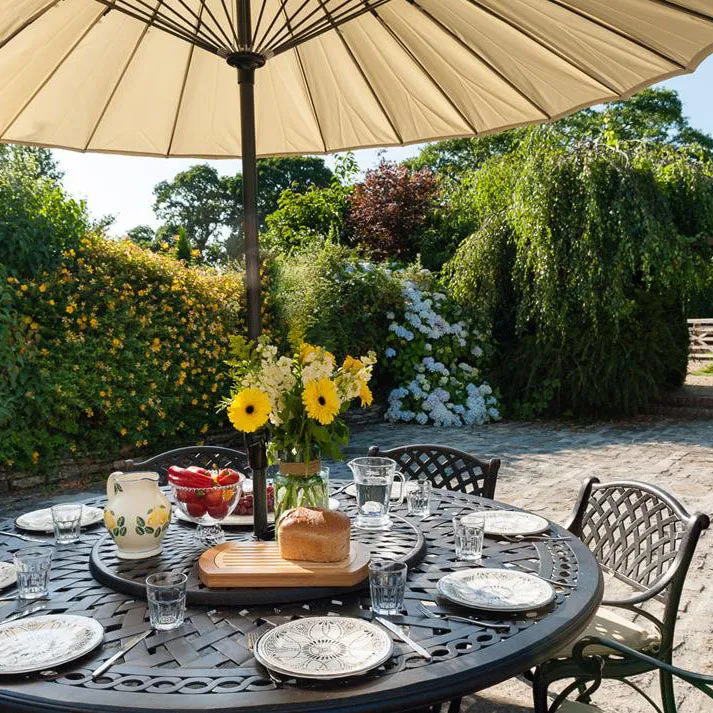 Olivia Table 8 Seater Set - Antique Bronze