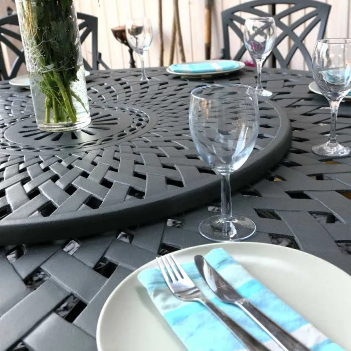 Olivia Table 8 Seater Set - Slate