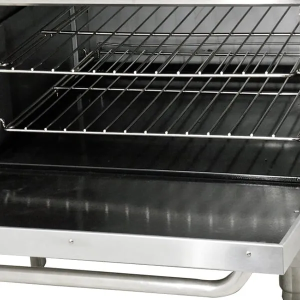 Omcan 46151 Liquid Propane 6 Burner 36" Range with Standard Oven - 211,000 BTU