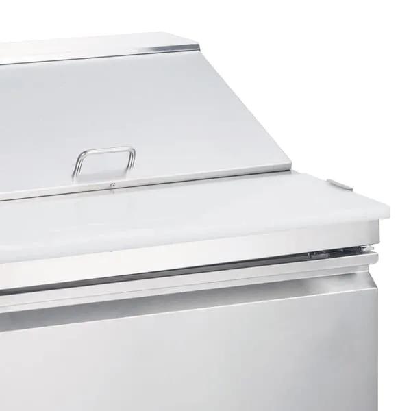 Omcan 50045 27.5" 1 Door Sandwich Refrigerated Prep Table - 5.7 Cu Ft